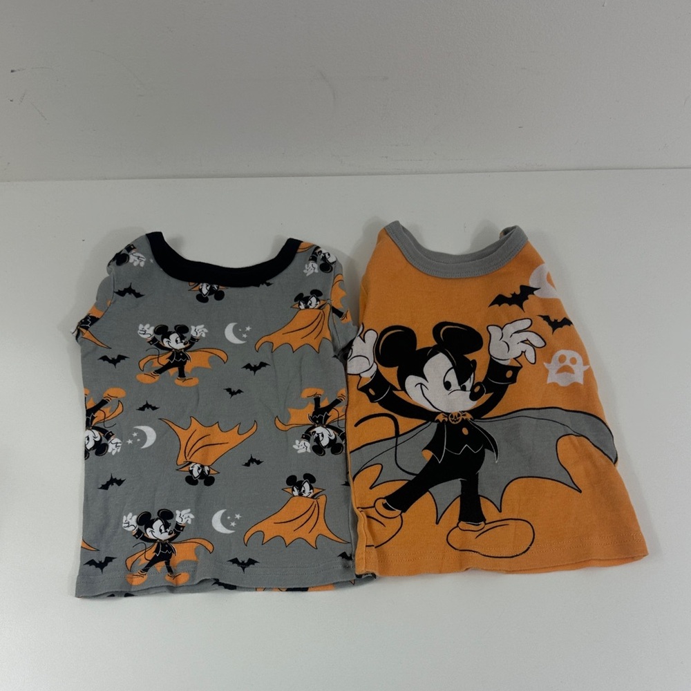 Mickey Mouse Halloween kids Shirts - Gray & Orange Size 2T holiday sleepwear